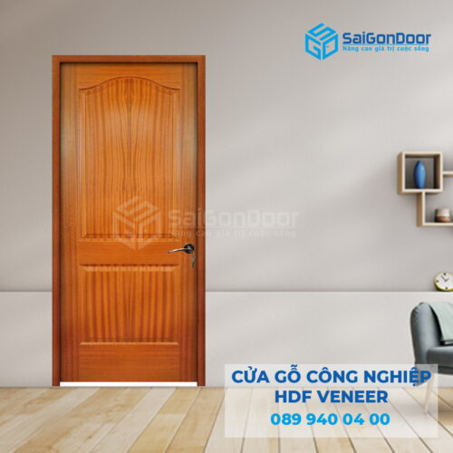 Cửa Gỗ HDF Veneer 2A-Xoan Đào 4-SGD