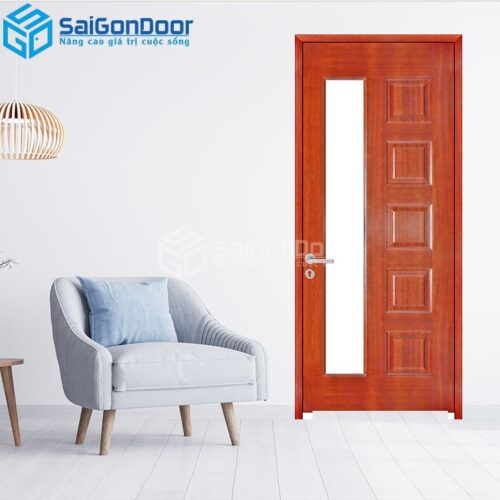 Cửa Gỗ HDF Veneer 6GL-Căm Xe 8-HDFV-SGD