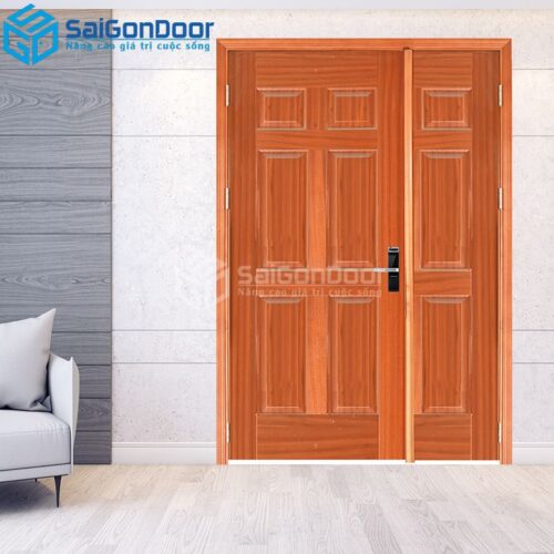 Cửa Gỗ HDF Veneer 9A-sapele-HDFV-SGD